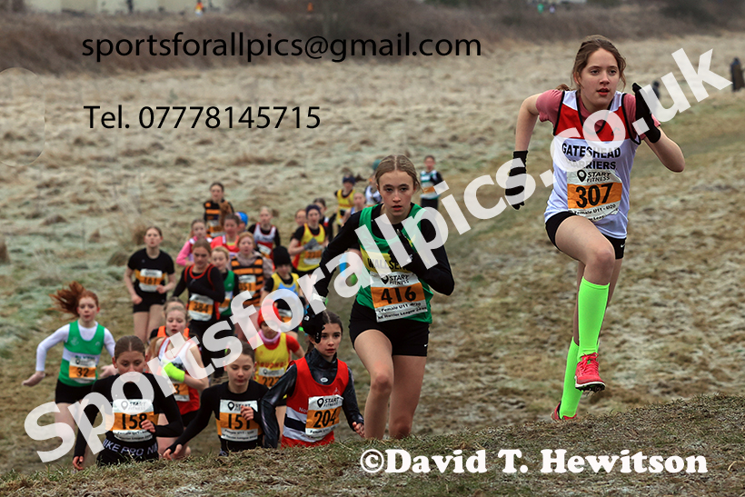 Girls under-13s 2025 Start Fitness NEHL, Wrekenton, Gateshead. Photo: David T. Hewitson/Sports for All Pics